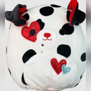 Squishmallows Dustin The Valentines Dalmatian Dog, 12 Inch Stuffed Plush Toy